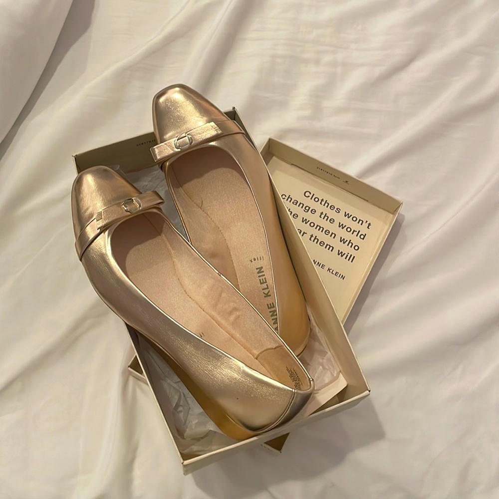 Anne Klein Gold Shoes